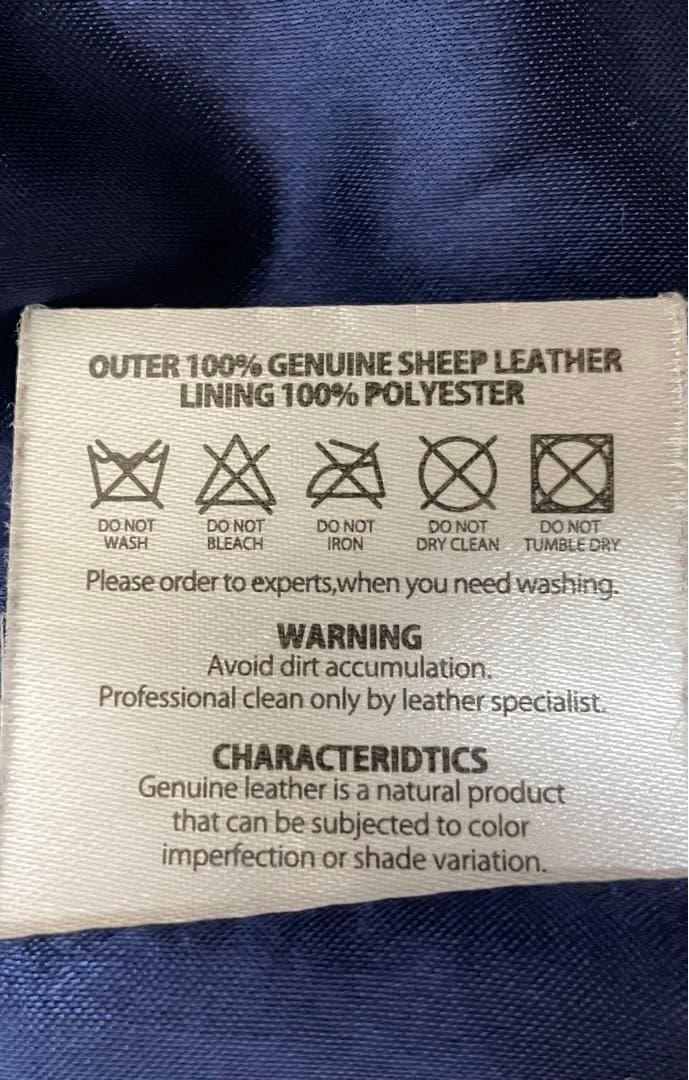 RIDEZ シープスキン　シングル　レザージャケット　メンズ　M