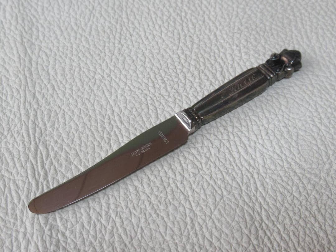 美品 1945-1951年◆ジョージジェンセン ハンドル銀製 バターナイフ