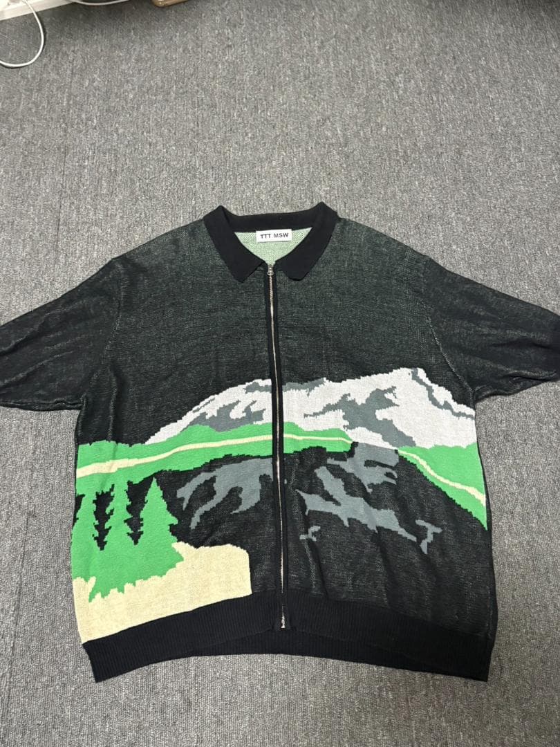 TTT MSW 風景デザイン フルジップカーディガン
