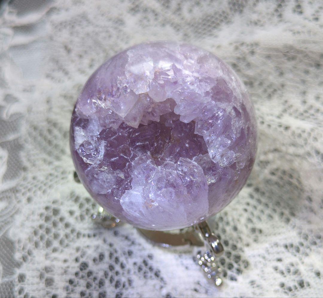 (天然石)ピンクメジスト　スフィア　笑口