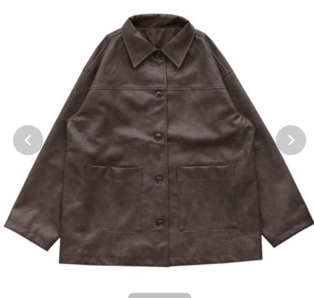 【未使用品】SELECT MOCA by son ステンカラーレザージャケット