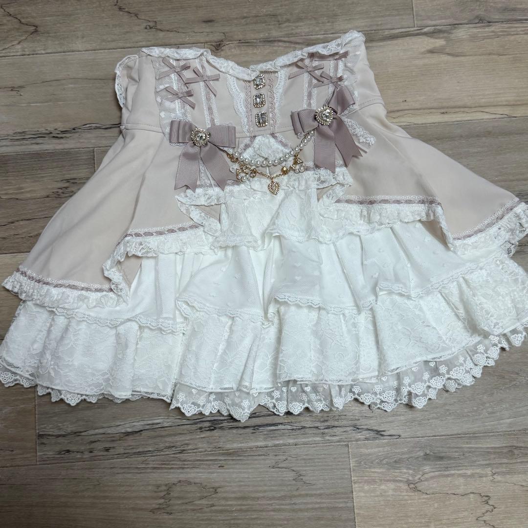 リズリサ スカート はしごカシュクールスカート ピンク