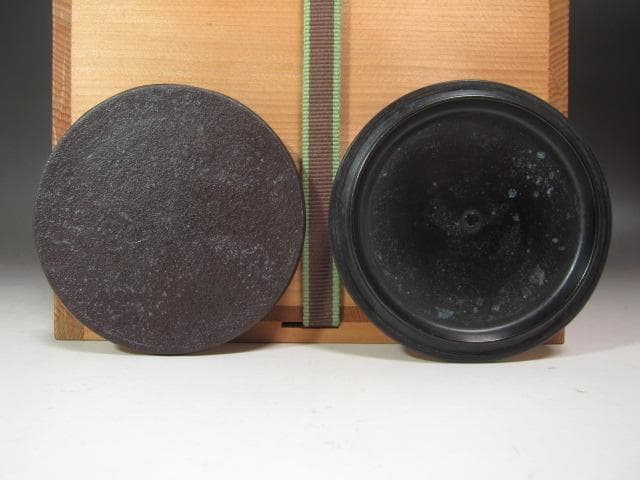 ★　佐藤清光　鉄千鳥地紋　銚子　燗鍋　裏千家　十四代　淡々斎の花押★x619