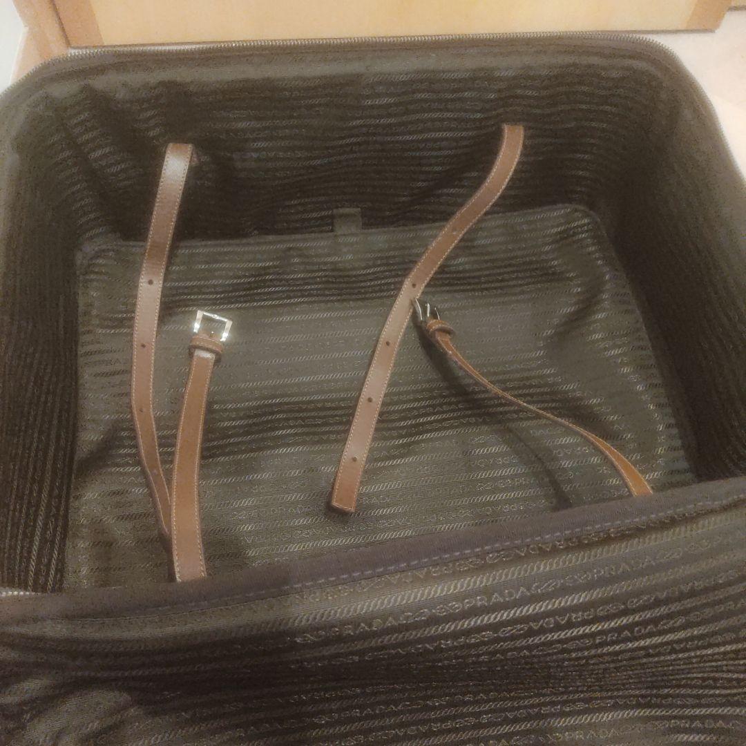 PRADA オリーブ色 ナイロンキャリーケース