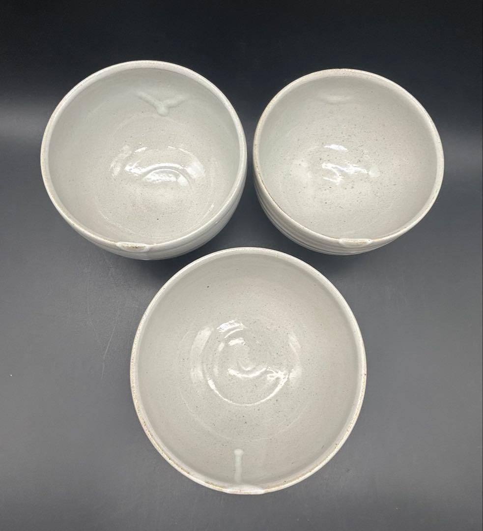 陶器　益子焼　薄田浩司　深鉢　3個 ススキダコウジ　どんぶり　丼鉢　新品未使用品