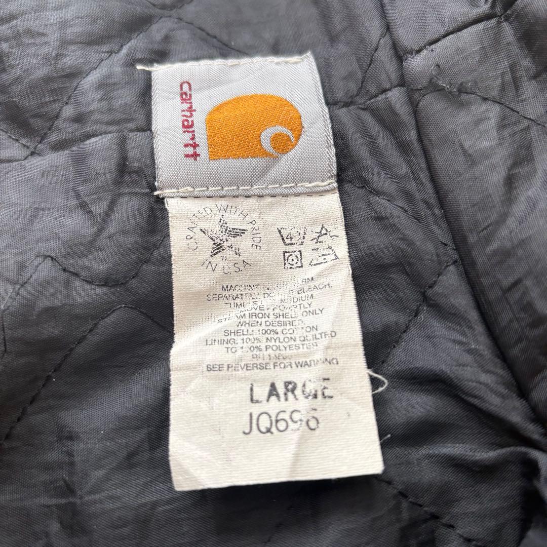 Carhartt アクティブジャケット JQ696 USA製 星タグ L 短丈