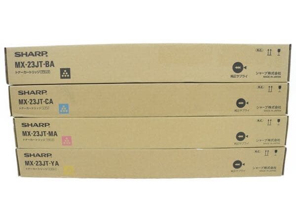 シャープ SHARP カラー複合機用 MX-23JT 純正品 トナー4色セット
