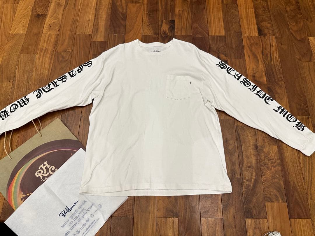 RHC ×SEASIDE MOB ロンハーマン　シーサイドモブ　ホワイトＬ