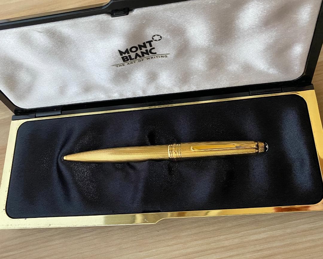超美品 モンブラン ソリテール 1644 ゴールドプレート バーレイ ボールペン