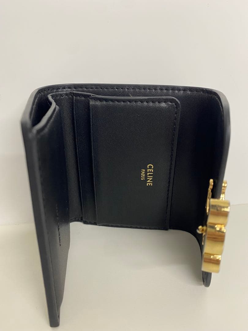 ★*★様 CELINE トリオンフ 三つ折り財布 ブラック