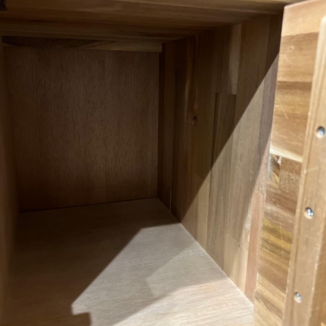 アンティーク調家具　木製パッチワークデザインチェスト