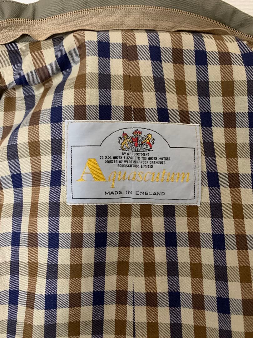 アクアスキュータム　トレンチコート　ライナー付き　XL〜2XL相当