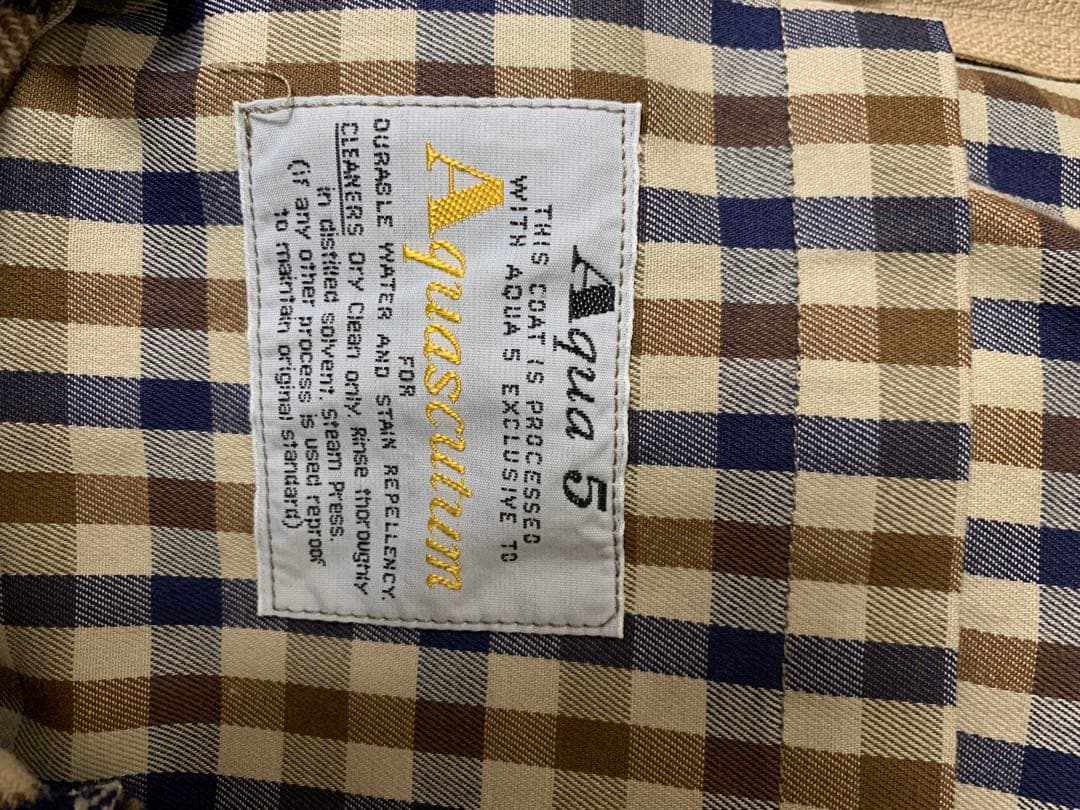 アクアスキュータム　トレンチコート　ライナー付き　XL〜2XL相当