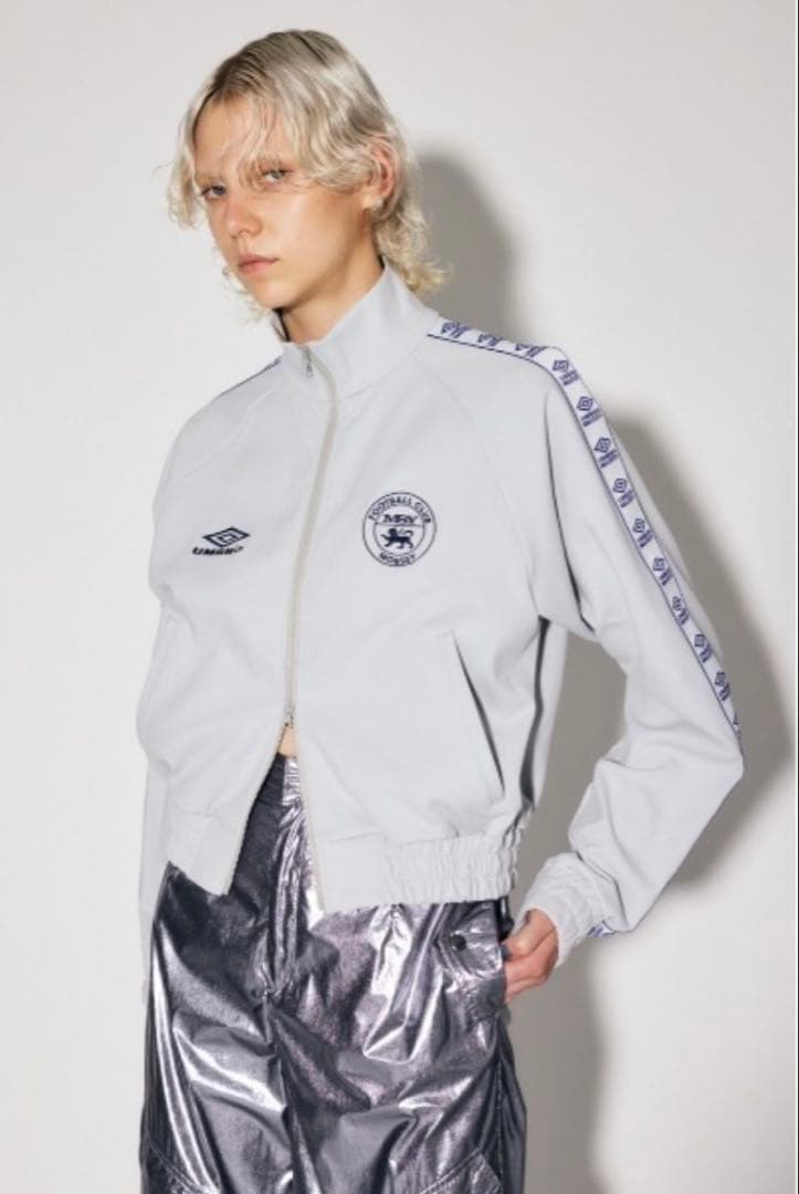 MOUSSY × UMBRO トラックジャケット グレー