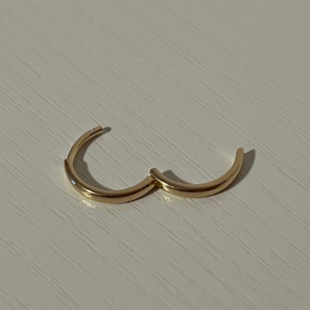 AVALANCHE (アヴァランチ) 10K YG フープピアス