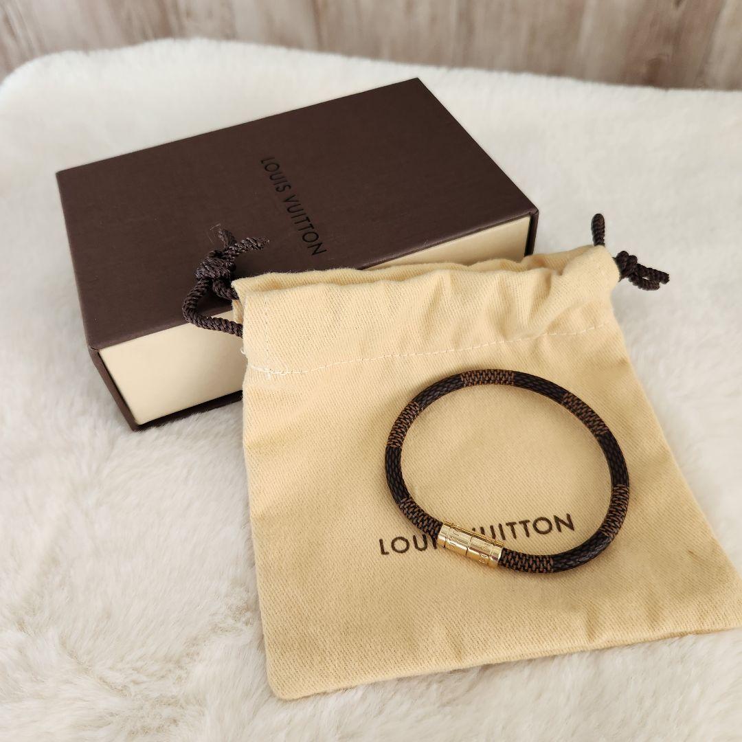 マキロです。 ダミエ ブラスレ キープイット エベヌ ブレスレット