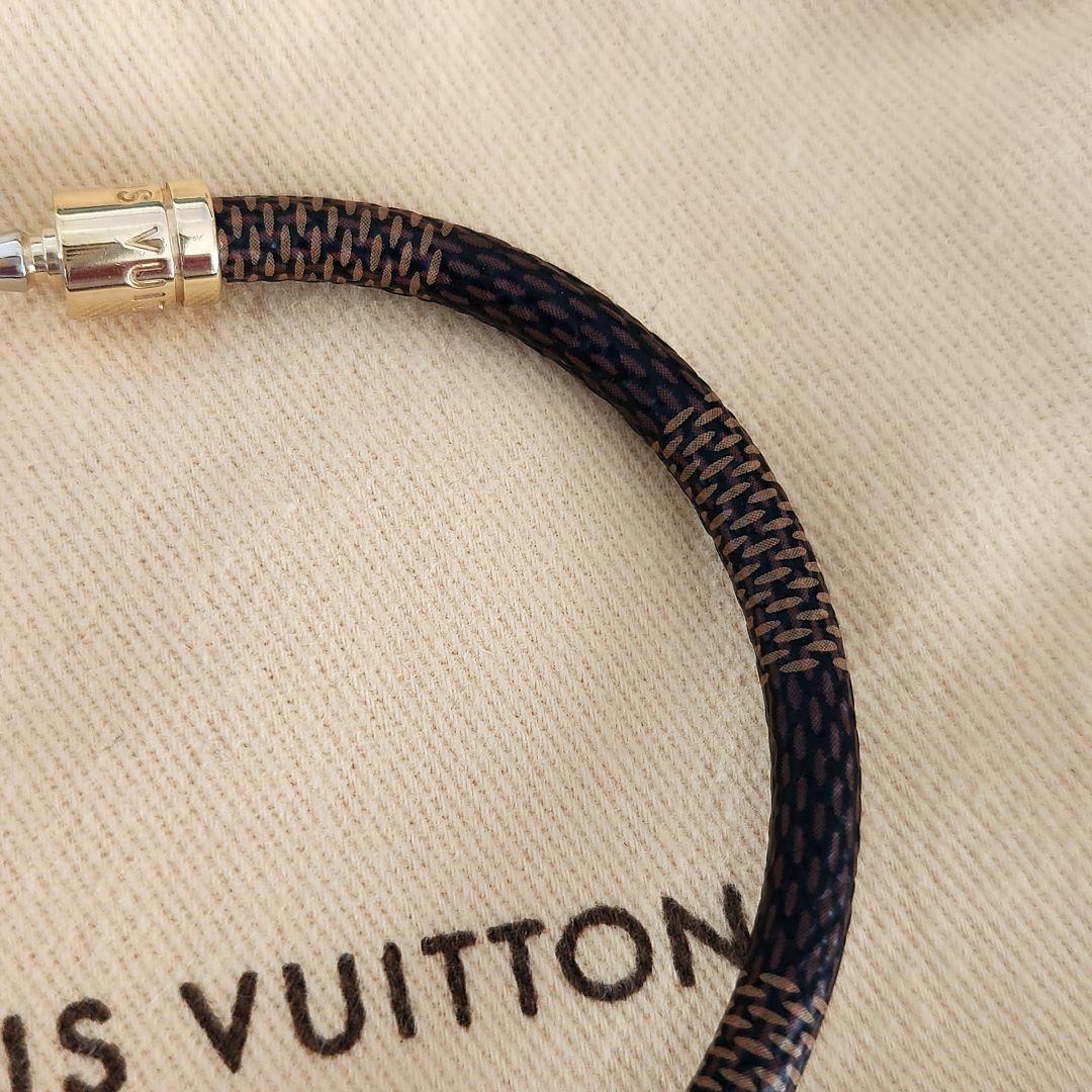 マキロです。 ダミエ ブラスレ キープイット エベヌ ブレスレット