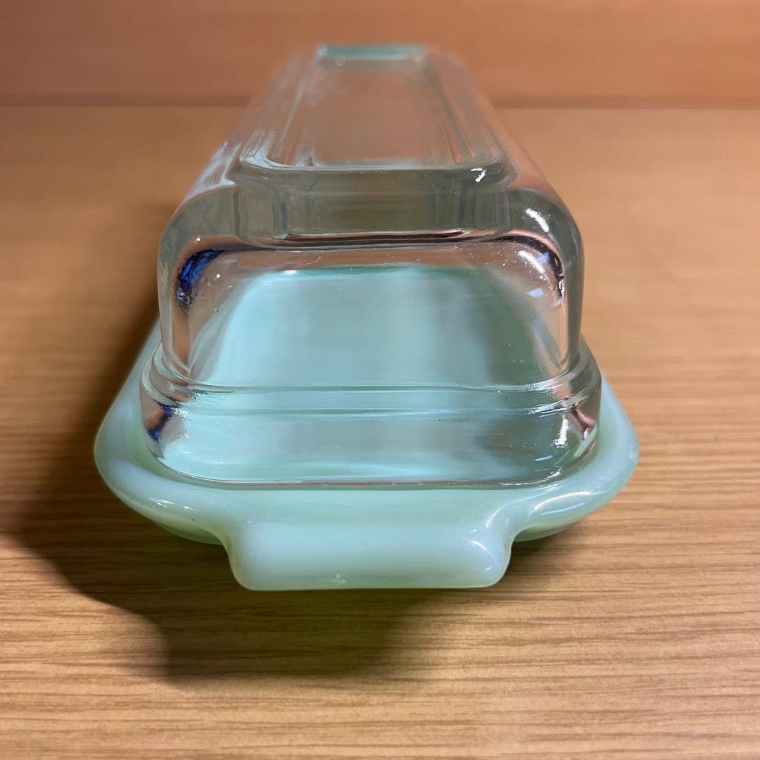 ファイヤーキング ジェダイ バターディッシュ FireKing jade-ite