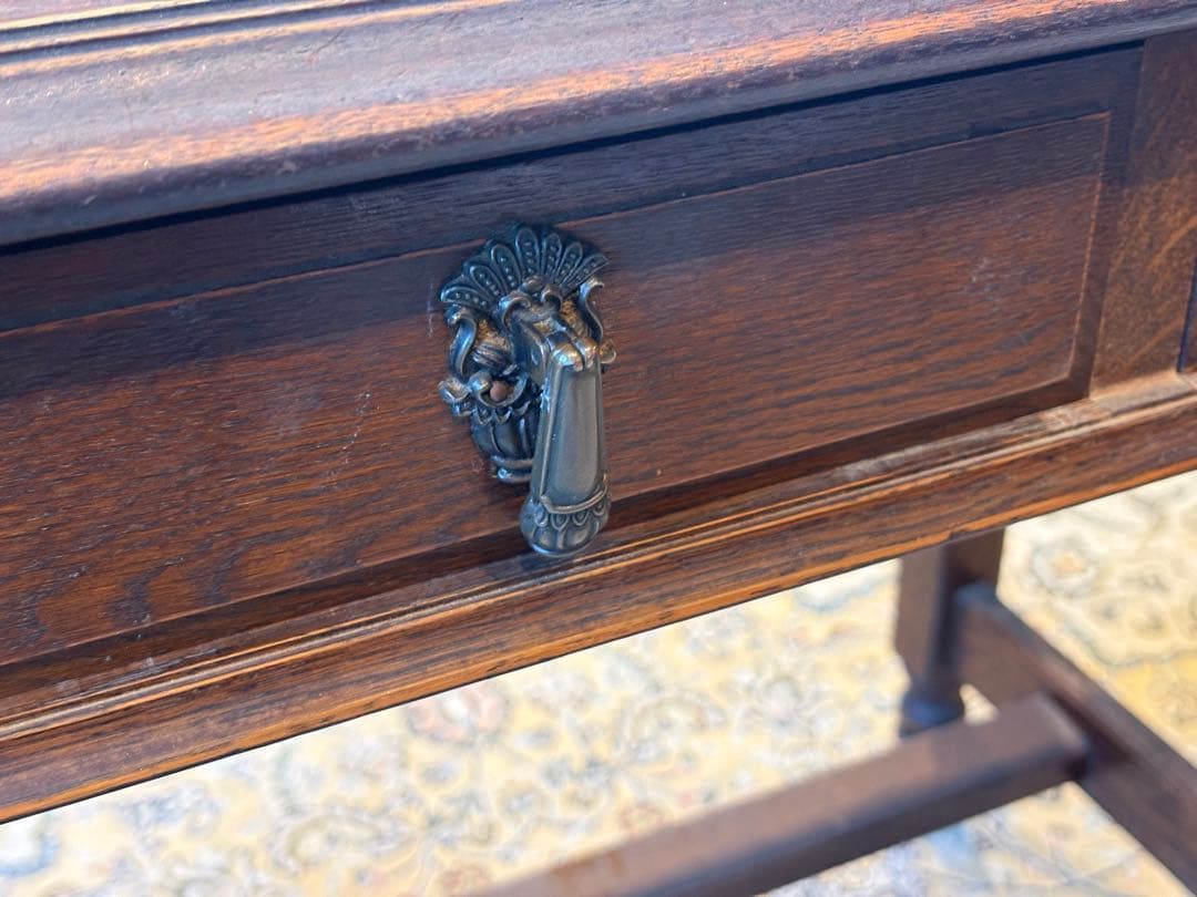 希少　アンティーク　ヴィンテージ　サイドテーブル　オーク材　ヴィンテージ　In