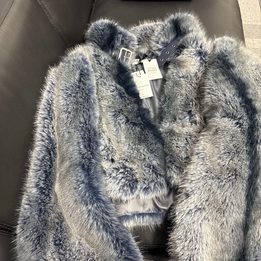 LAGUA GEM グレー ファー ジャケット
