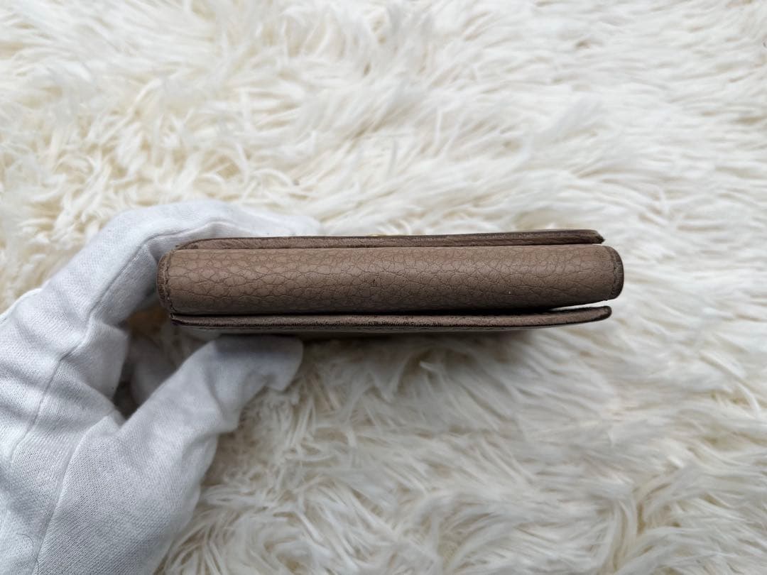 ✨美品✨ GUCCI グッチ 3つ折り財布 GGマーモント ピンク ベージュ