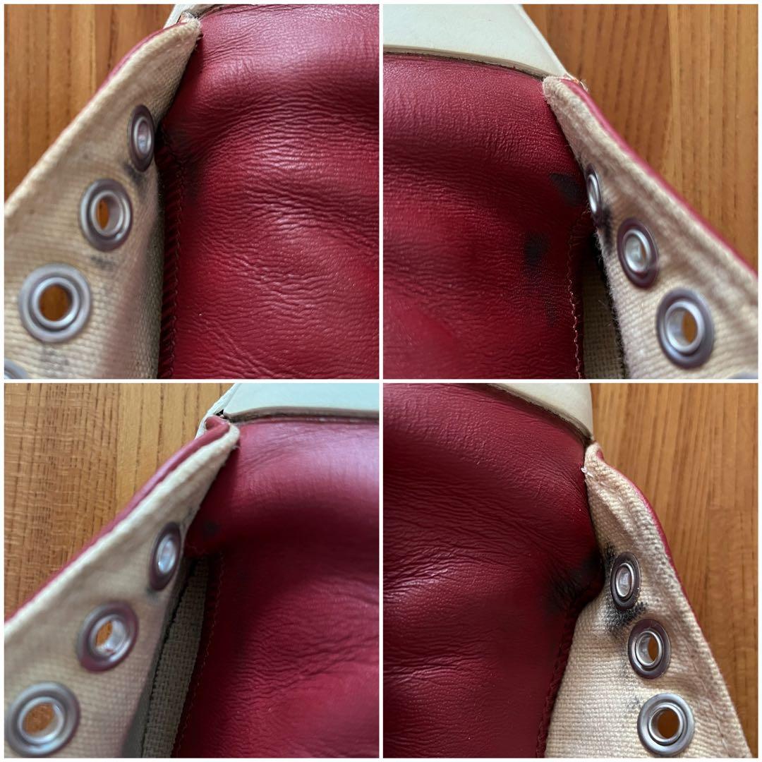 コンバース ジャックパーセル 90's USA製 24cm レッド レザー