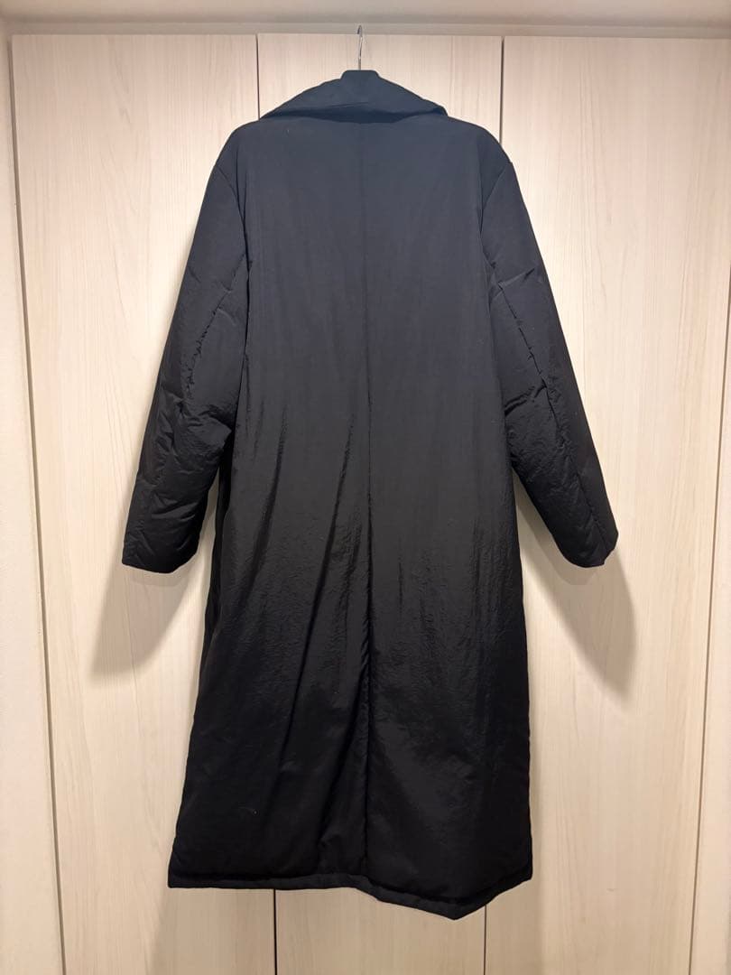 アンヌーク 黒 ダウンロングコート