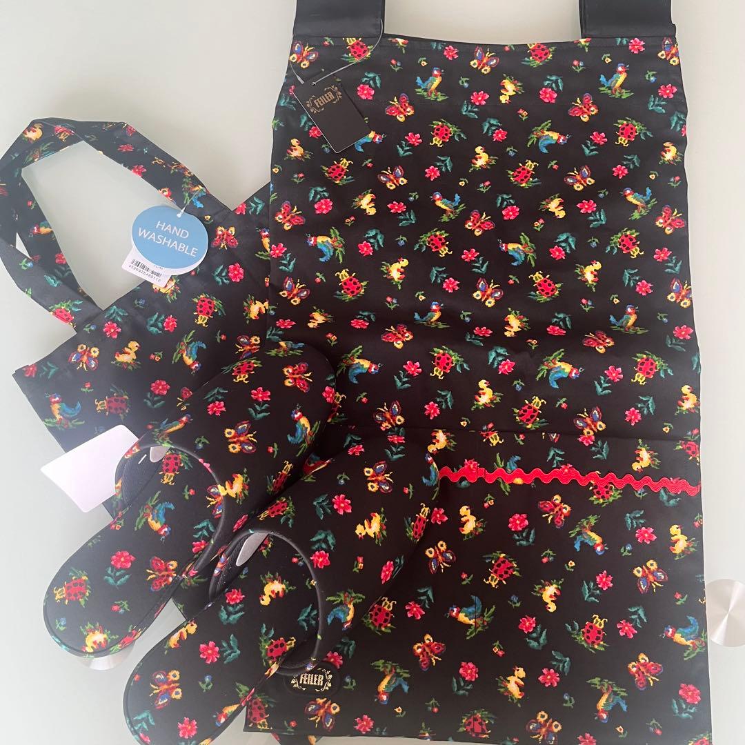 母の日　フェイラー　ハイジ　エプロン　トートバッグ　スリッパ　3点セット　ギフト