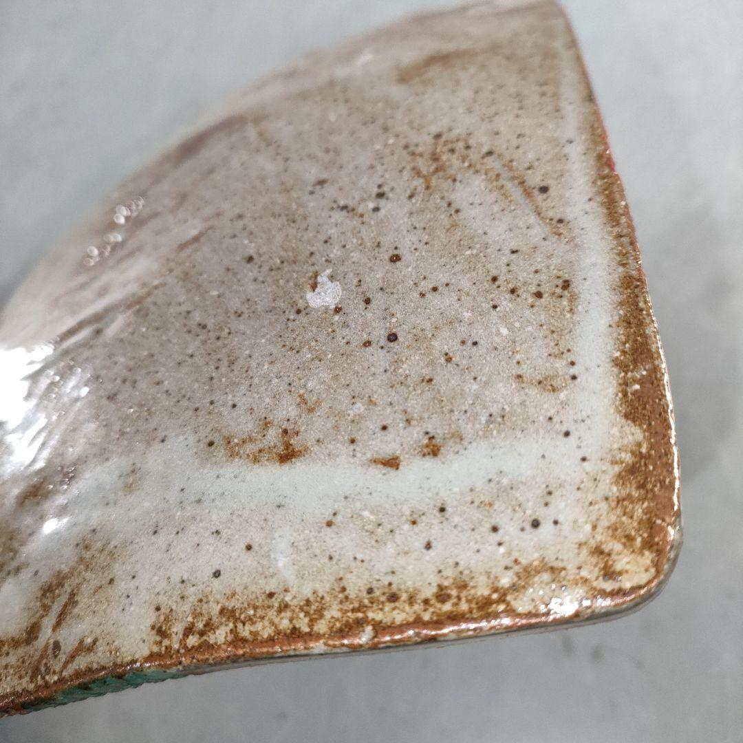 A1366-1/北大路魯山人写/祥山窯/美食道楽 色絵銀彩糸巻文四方皿5客/共箱