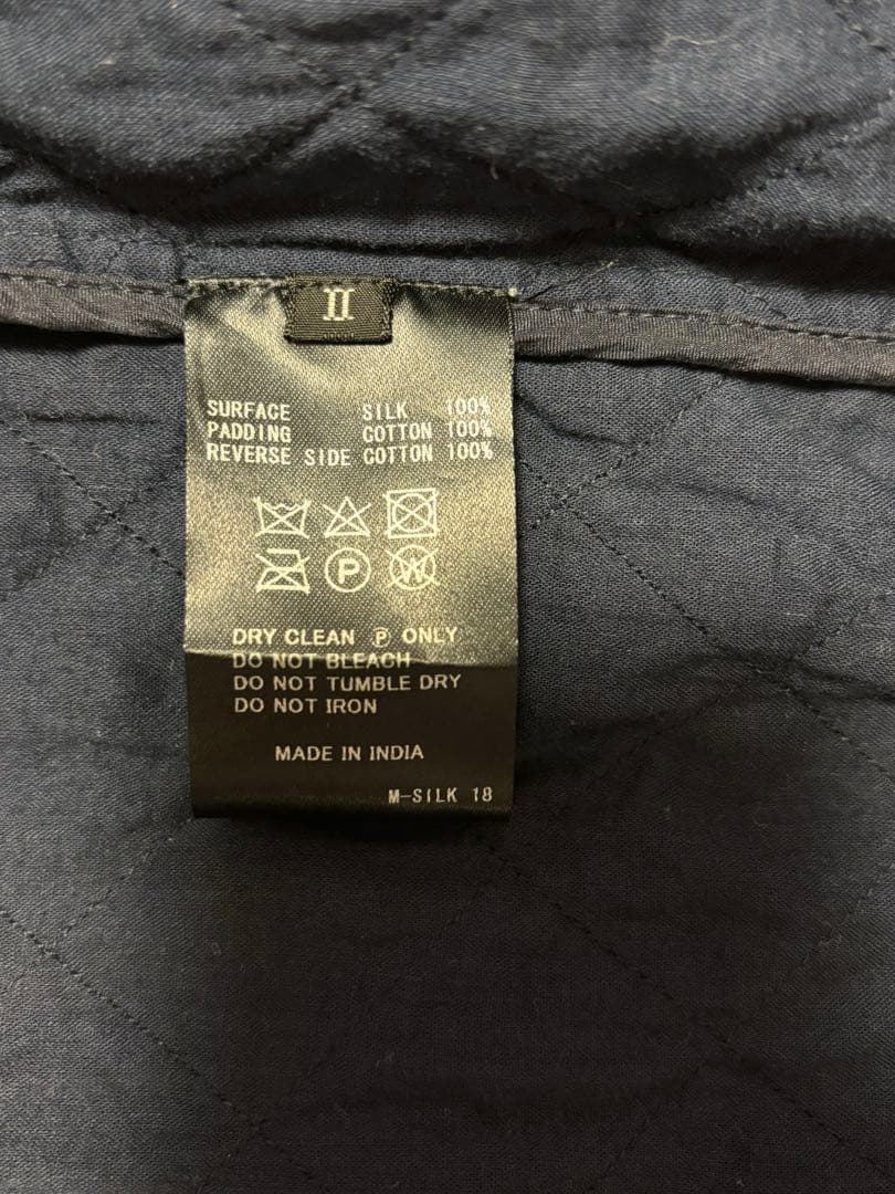 maison de soil メゾンドソイル　シルクキルティングロングコート