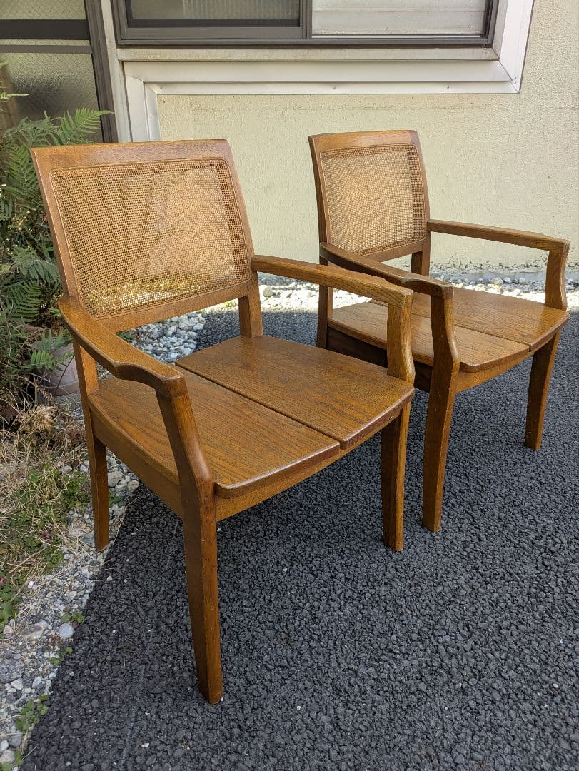 浜本工芸　チェア　ダイニングチェア　ラタン　送料込み 01 アームチェア