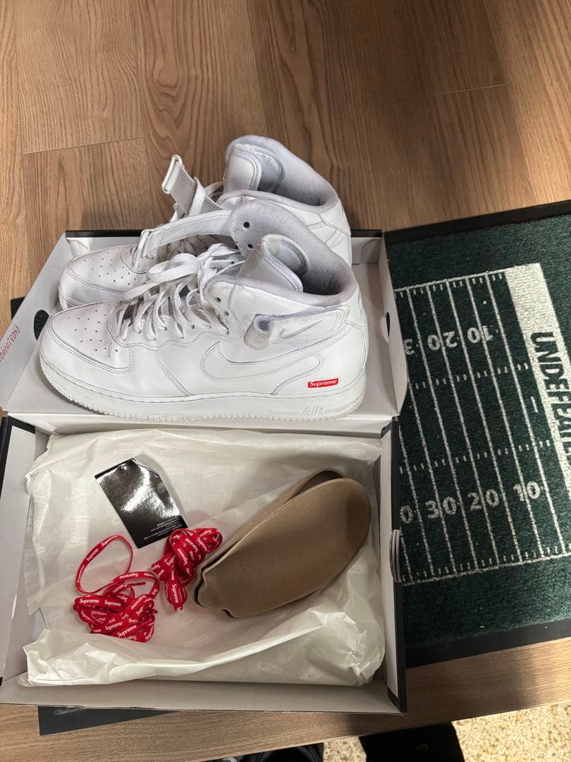 靴 Supreme Nike Air Force 1 Mid SP 10.5