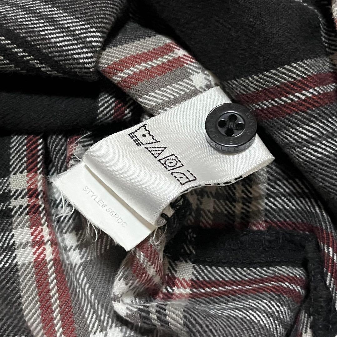 pelle pelle ペレペレ 3XL バックワッペン 厚手チェックネルシャツ