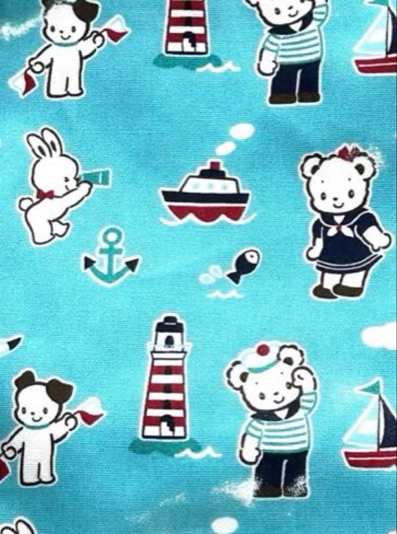 新品 ファミリア トートバック ビニール ブルー 習い事