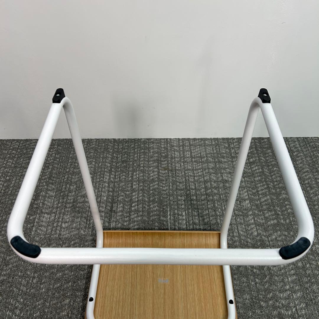 ③Knoll/ノル トボガン プルアップテーブル　ホワイトxホワイトオーク