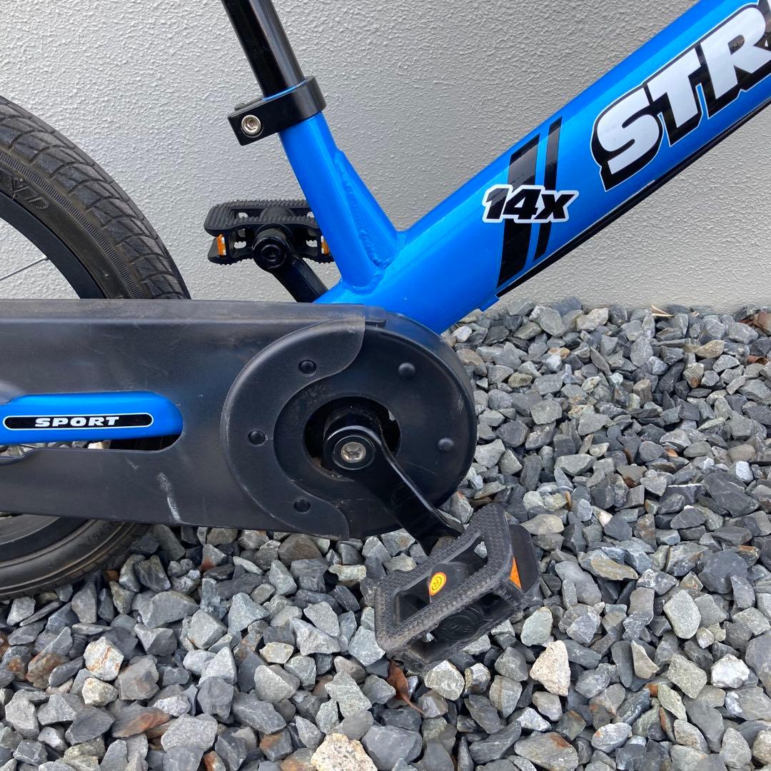 STRIDER SPORT 14x 青 ブルー 自転車 スタンドあり