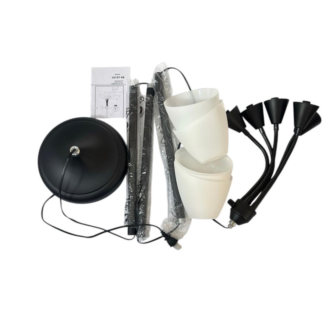 未使用❤️フロアランプ アクリルシェードつき ブラック 黒 照明