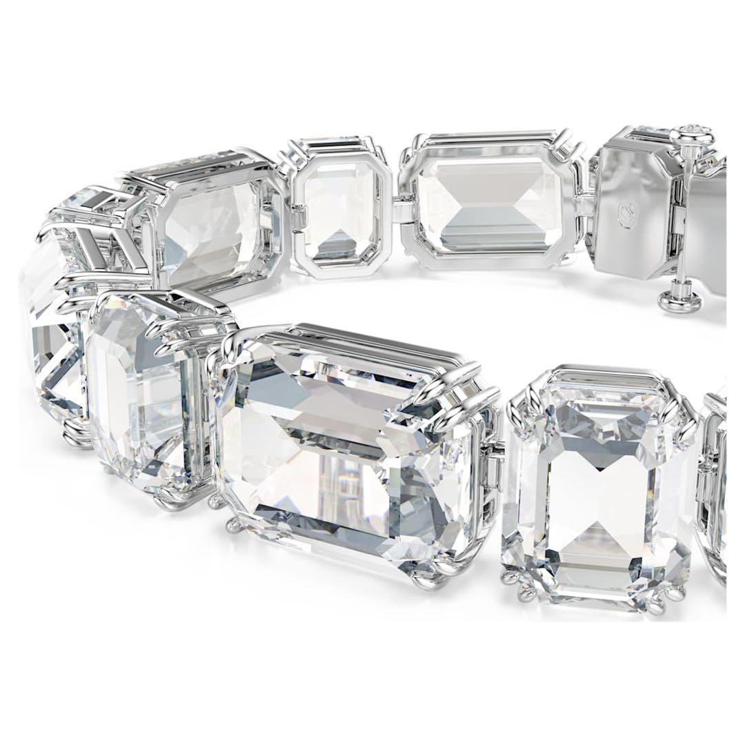 スワロフスキーMillenia ブレスレット オクタゴンカット, ホワイト