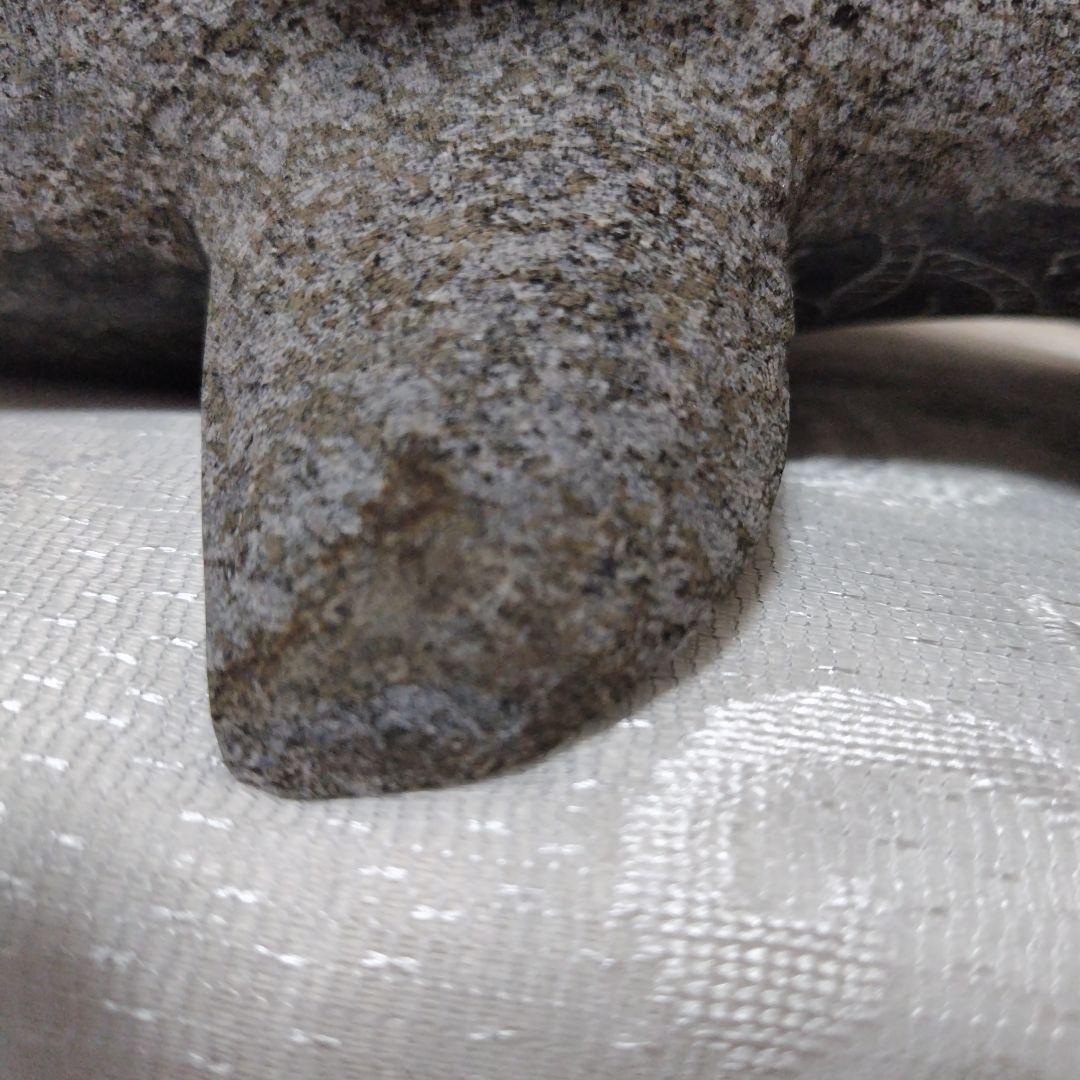 鯉の置物　御影石