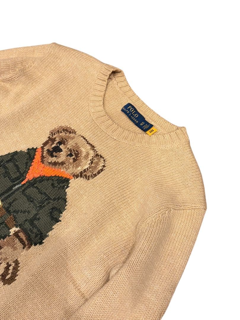 【極美品】確実正規品ポロラルフローレン即完売コットンポロベアセーターXS