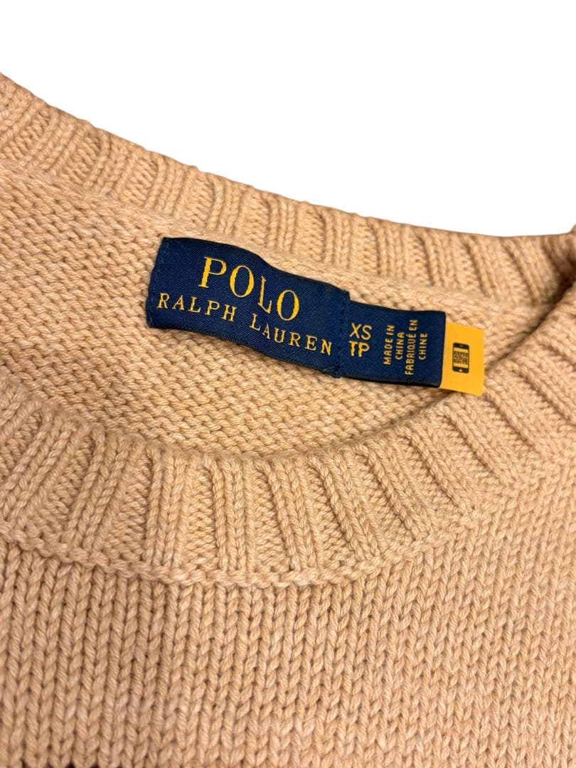 【極美品】確実正規品ポロラルフローレン即完売コットンポロベアセーターXS