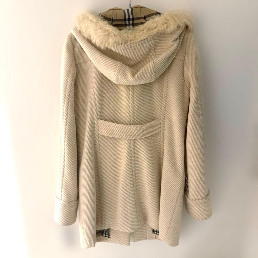 BURBERRY BLUE LABEL ラビットファー　ダッフルコート