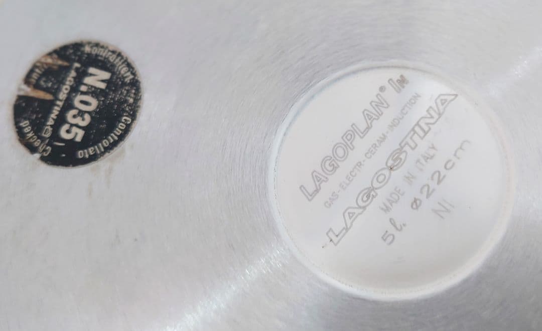 イタリア製　ラゴスティーナ　圧力鍋　5リットル　22cm