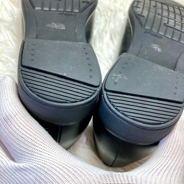 美品 ASICS PEDALA ペダラ パンプス 牛革 黒 23.5㎝