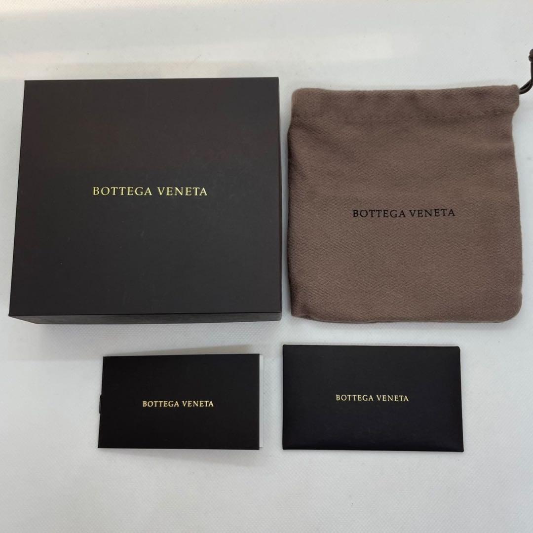 【極美品/付属品完備】ボッテガヴェネタ イントレチャート ケース 濃茶