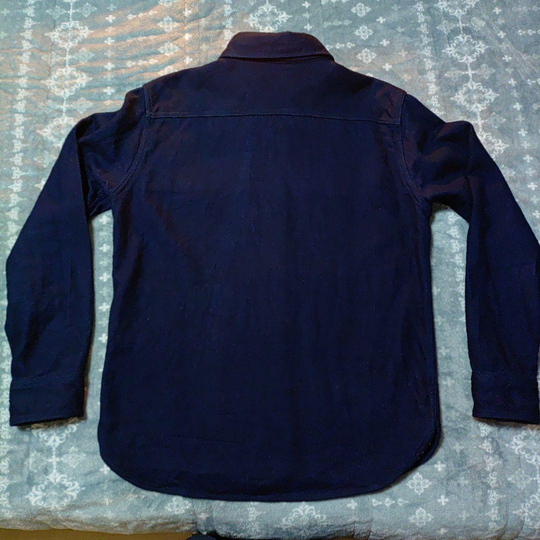 ウエス無地ネルシャツ UES インディゴヘビーネルシャツ No 501655 L