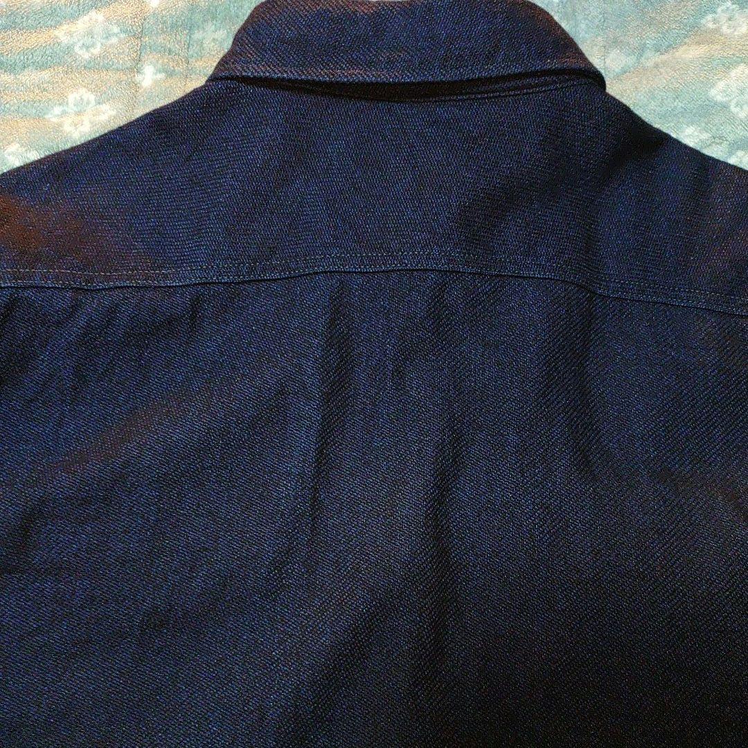 ウエス無地ネルシャツ UES インディゴヘビーネルシャツ No 501655 L