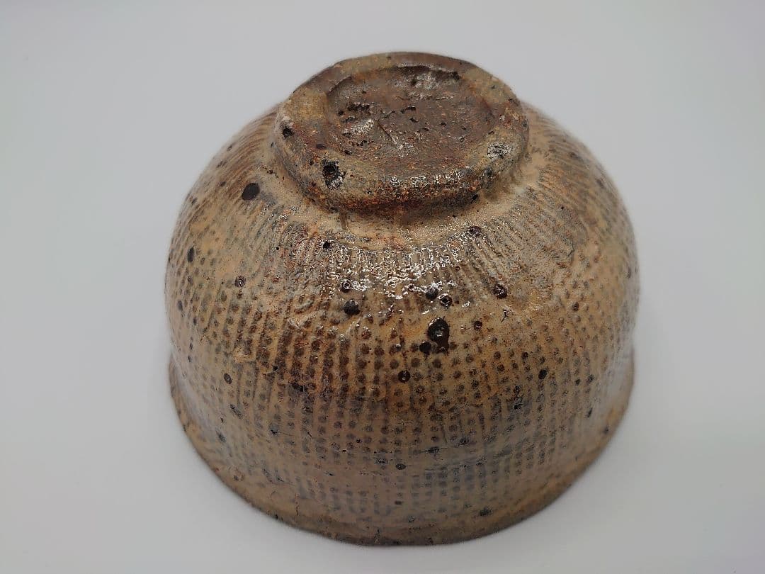 吉田明(物故)作 三島手抹茶茶碗／共箱