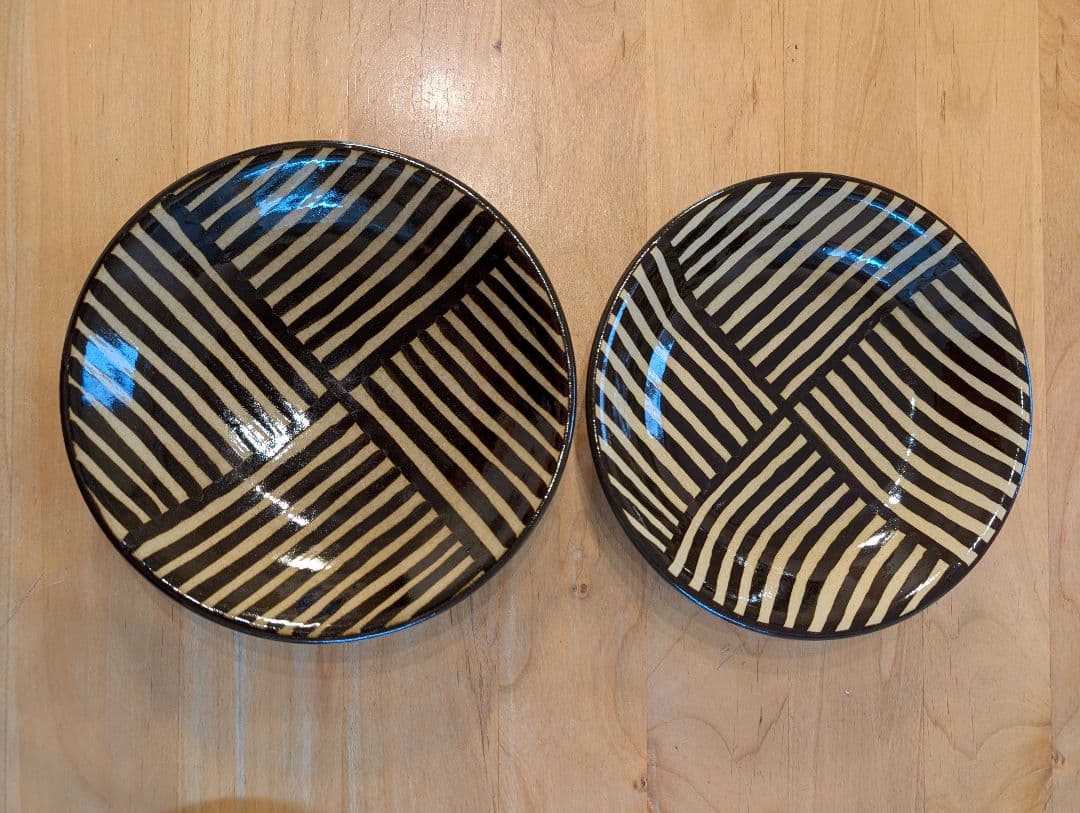 ジム＊2月11日(水)まで値下げ☺︎沖縄やちむん　育陶園　5寸7寸皿セット