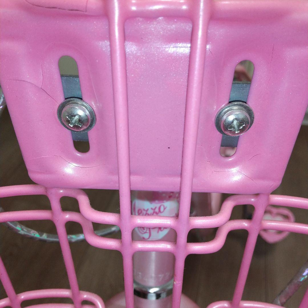 メゾピアノ 子供用自転車 18インチ ピンク ハートデザイン